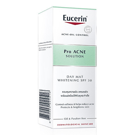 Kem Dưỡng Giảm Mụn Sáng Ngày Eucerin Pro Acne Day Mat Whitening SPF30 50ml – 89755 – PiCare