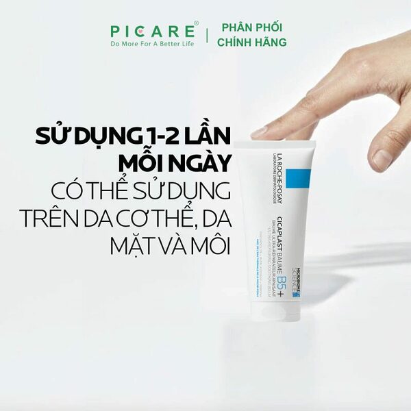 Kem Dưỡng Làm Dịu, Phục Hồi Cho Da Kích Ứng La Roche-Posay Cicaplast Baume B5 100ml - Ảnh 2