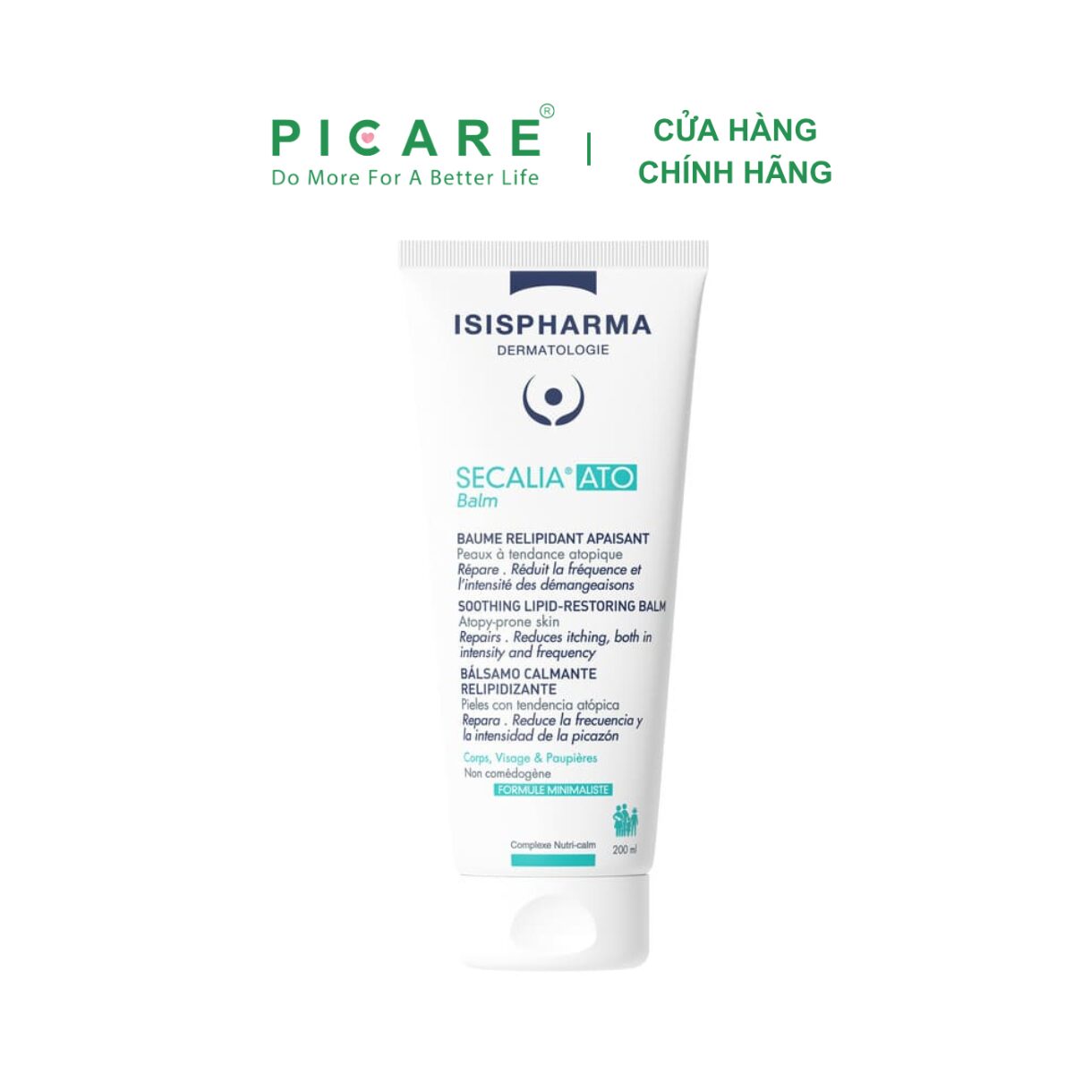 Kem Dưỡng Cho Da Khô Dễ Kích Ứng Isis Pharma Secalia Ato Balm 200ml