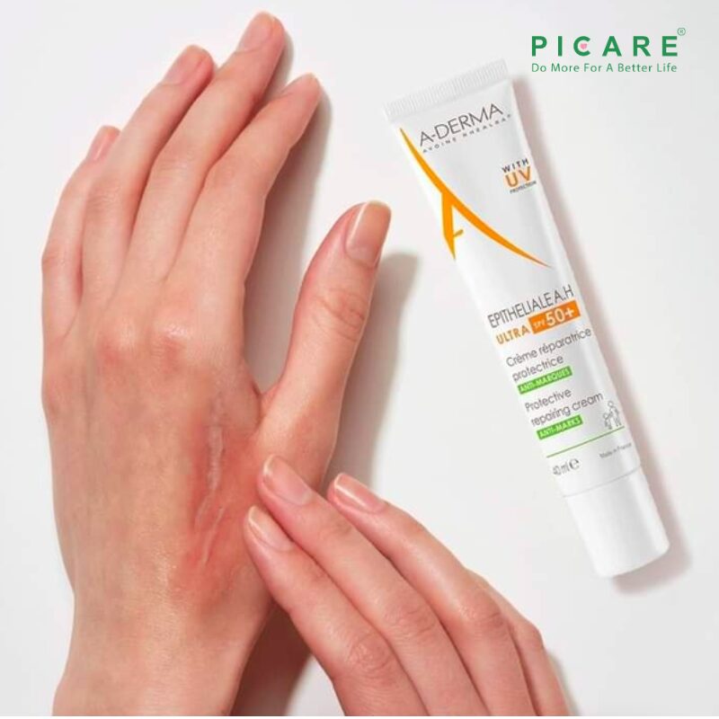 Kem hỗ trợ liền sẹo phục hồi và tái tạo da bị tổn thương có chống nắng A-Derma Epitheliale A.H Ultra SPF50+ Cream 40ml - Ảnh 5