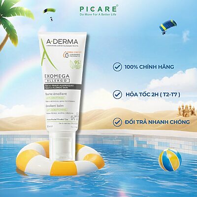 Kem Dưỡng Ẩm Dành Cho Da Mặt Và Cơ Thể Giúp Da Mềm Mại A-Derma Exomega Allergo Emollient Balm 200ml