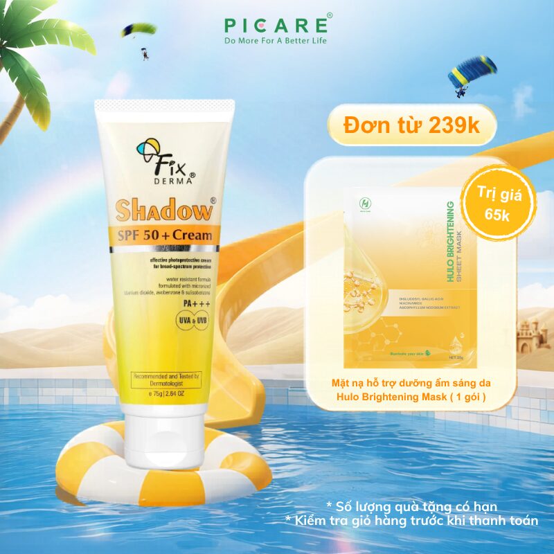 Kem Chống Nắng Fixderma Shadow SPF50+ Cream 75g