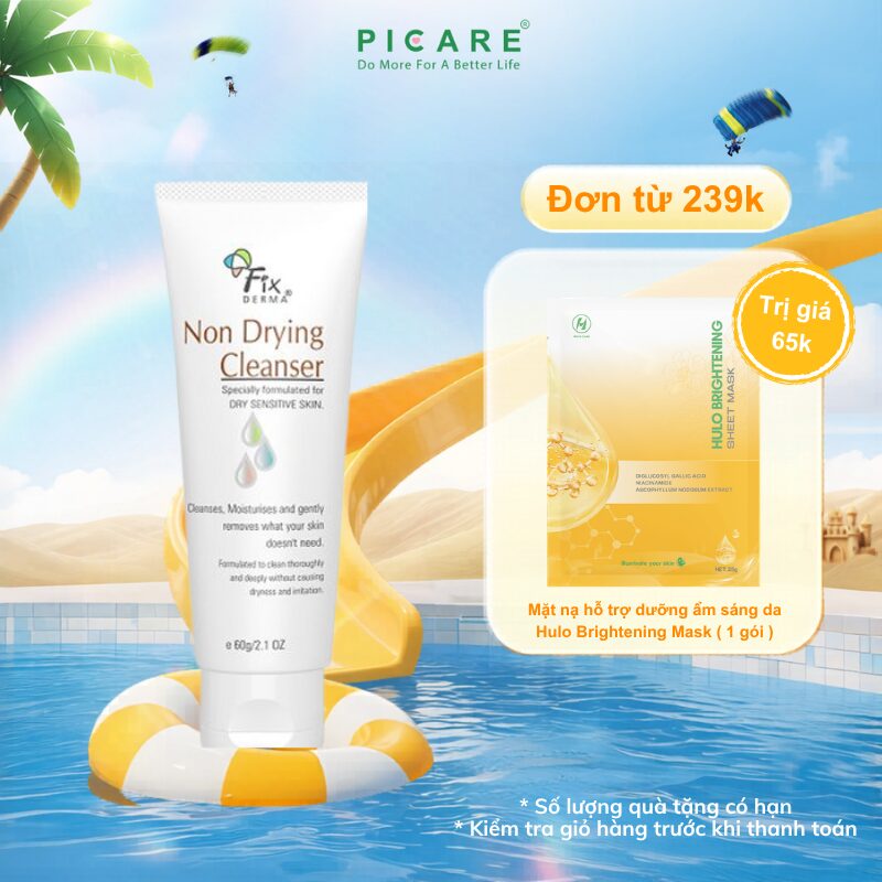 Sữa Rửa Mặt Non Fixderma Drying Cleanser 60g