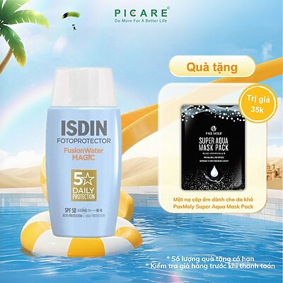 Sữa chống nắng kiểm soát dầu nhờn ISDIN Oil Control Fotoprotector Fusion Water Magic SPF50 50ml