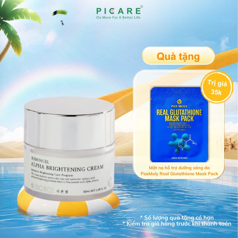Kem làm trắng da, mờ nám tích cực Reboncel Alpha Brightening Cream 50ml
