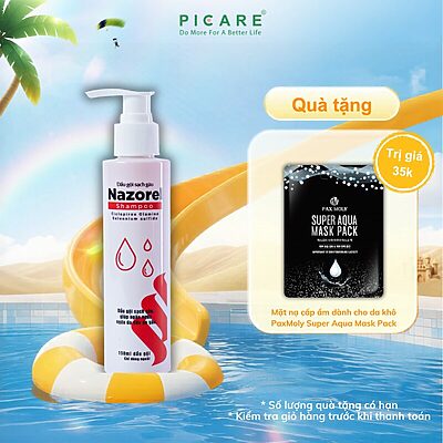 Dầu gội cải thiện da đầu dầu, giảm gàu ngứa Nazorel Shampoo 150 mL