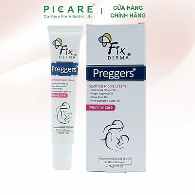 Kem Dưỡng Ẩm, Làm Mềm Da Và Núm Vú Fixderma Preggers Soothing Nipple Cream 20g