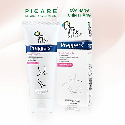Gel Dưỡng Ẩm Giúp Ngực Săn Chắc Sau Sinh Fixderma Preggers Breast Firming Gel 60g