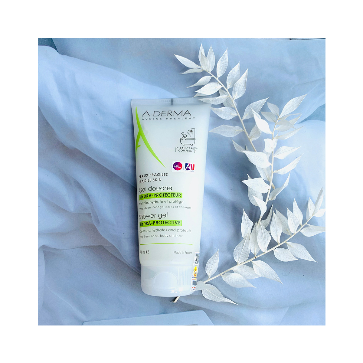 Gel Tắm Gội Hằng Ngày Cho Da Mỏng Manh ADerma Hydraprotective Shower