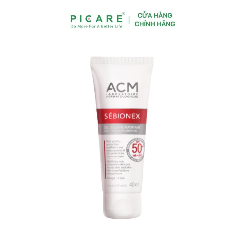 Kem Chống Nắng Dành Cho Da Dầu ACM Sebionex Mattifying Sunscreen Gel SPF50+ 40ml