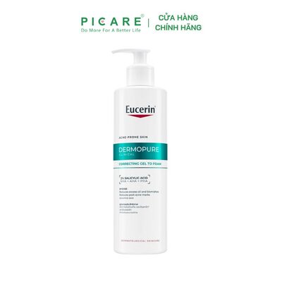 Gel rửa mặt cho da mụn Eucerin 3X Treatment Gel To Foam Cleanser 400ML