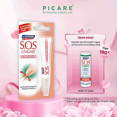 Serum hỗ trợ cải thiện móng hư tổn - S.O.S UNGHIE Nail Strengthener 10 ml