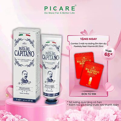 Kem đánh răng Pasta del Capitano 1905 Whitening (Làm trắng răng) – 75ml