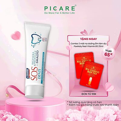 Kem đánh răng hỗ trợ phục hồi men răng cho răng nhạy cảm - S.O.S DENTI Enamel Toothpaste 75 ml
