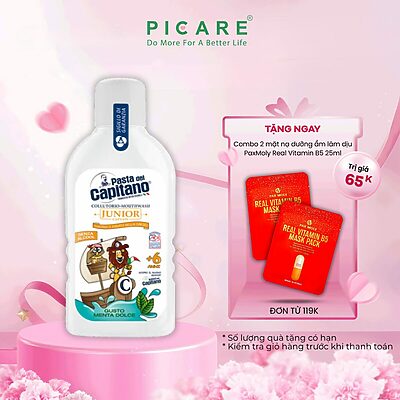 Nước Súc Miệng Pasta del Capitano Junior Cho Trẻ Em 6+ Hương Bạc Hà 400ml