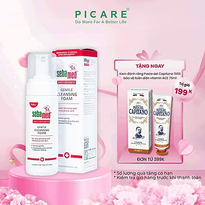 Sữa Rửa Mặt Sebamed Anti-Redness Gentle Cleansing Foam 150ml