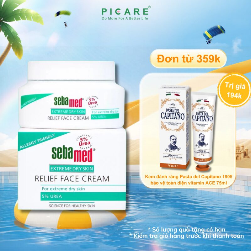 [12/2026]Kem dưỡng da Sebamed Extreme Dry Skin Relief Face Cream 5% Urea 50ml