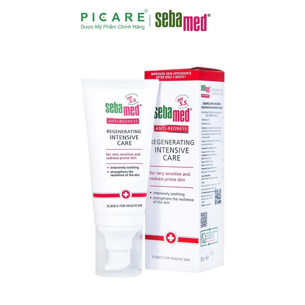 Kem Dưỡng Da Ban Đêm Sebamed Anti-Redness Regenerating Intensive Care 50ml