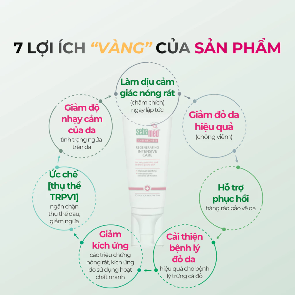 Kem Dưỡng Da Ban Đêm Sebamed Anti-Redness Regenerating Intensive Care 50ml - Ảnh 6