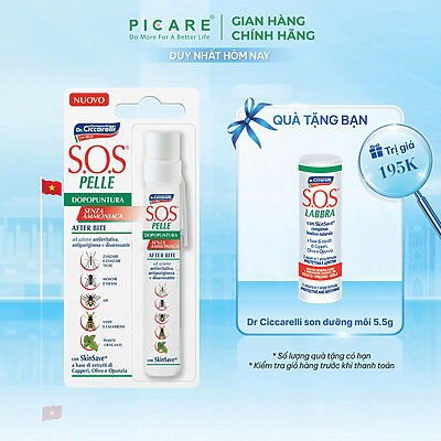 Bút chấm muỗi, côn trùng đốt làm dịu và giảm ngứa- S.O.S PELLE After Bite Pen 15ml