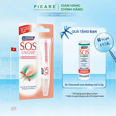 Serum hỗ trợ cải thiện móng hư tổn - S.O.S UNGHIE Nail Strengthener 10 ml