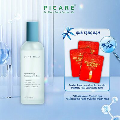 Nước cân bằng cấp ẩm dưỡng sáng da Juve'Heal Hydro Synergy Balancing LHA Toner 125ml