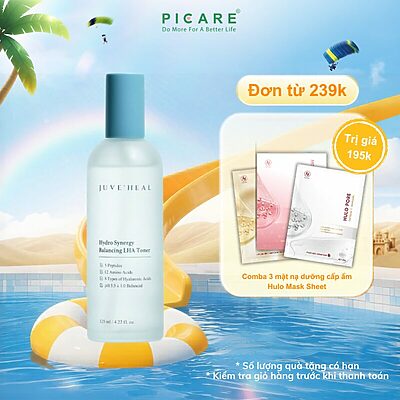 Nước cân bằng cấp ẩm dưỡng sáng da Juve'Heal Hydro Synergy Balancing LHA Toner 125ml