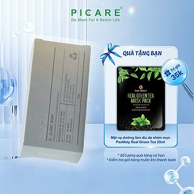 Xà phòng làm giảm mụn sáng da dùng cho mặt và toàn thân Reboncel S-Clinic Soap 100g
