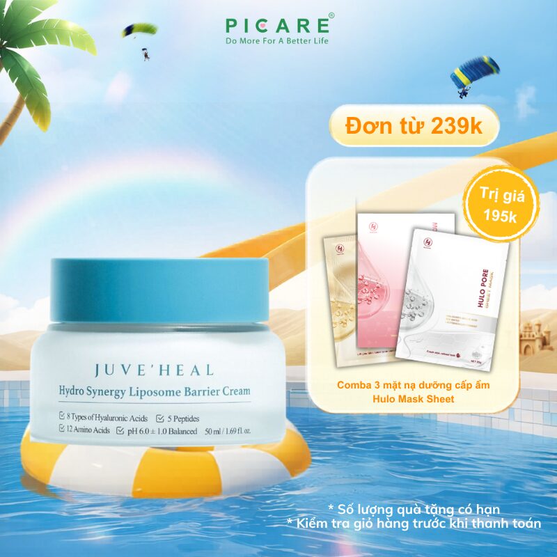 Kem dưỡng ẩm bổ sung dưỡng chất dành cho mọi loại da Juve'Heal Hydro Synergy Liposome Barrier Cream 50ml