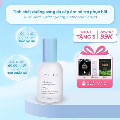 Tinh chất dưỡng sáng da cấp ẩm hỗ trợ phục hồi Juve'Heal Hydro Synergy Intensive Serum 50ml