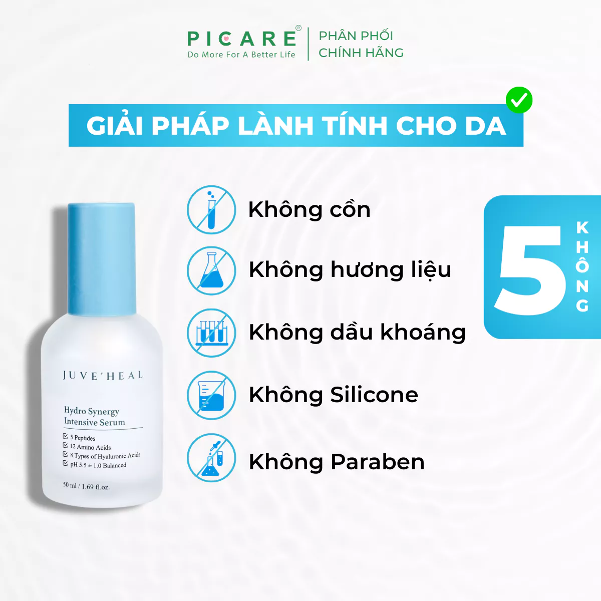 Tinh chất dưỡng sáng da cấp ẩm hỗ trợ phục hồi Juve'Heal Hydro Synergy Intensive Serum 50ml - Ảnh 9