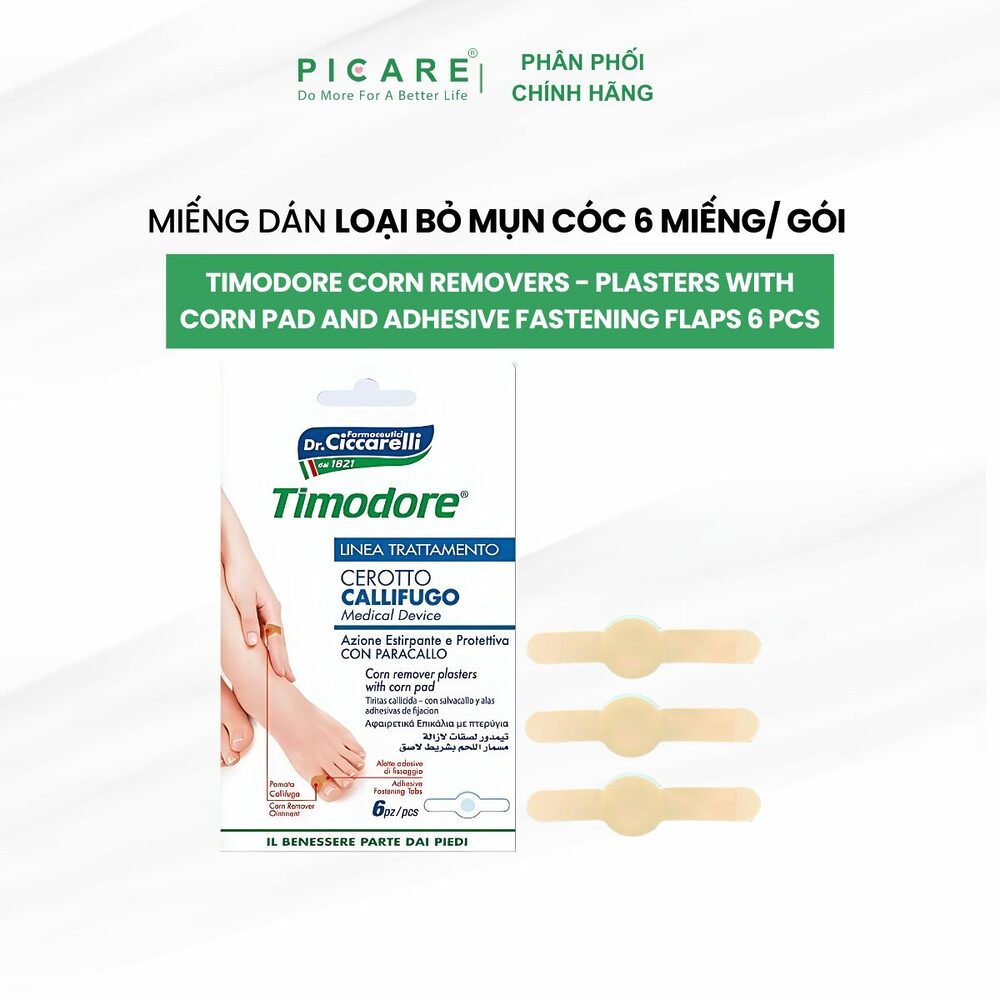 Miếng dán loại bỏ mụn cóc Timodore 6 miếng/gói - Timodore Corn Removers ...