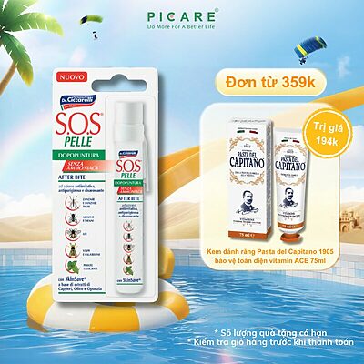Bút chấm muỗi, côn trùng đốt làm dịu và giảm ngứa- S.O.S PELLE After Bite Pen 15ml