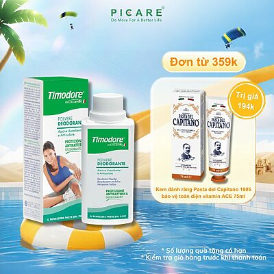 Phấn khử mùi chân và giày - Timodore Deodorant Powder 75g