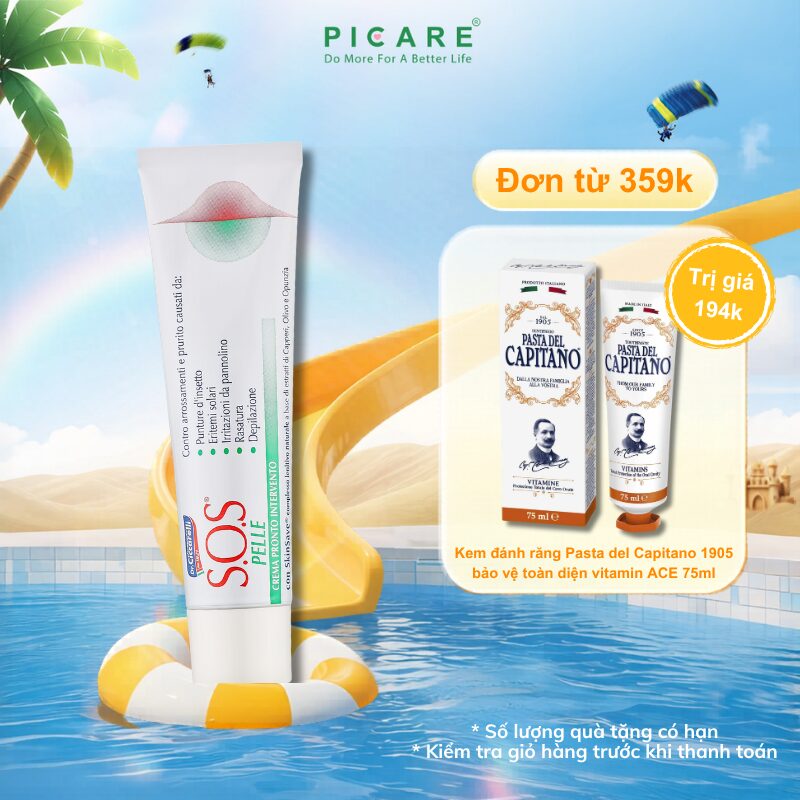 Kem giúp dưỡng ẩm làm dịu da ngứa, kích ứng S.O.S PELLE Skin Rescue Cream 25ml