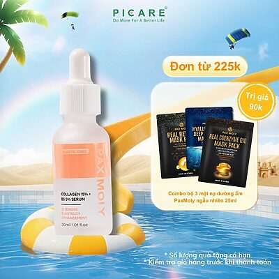 Tinh chất giúp cải thiện độ đàn hồi và làm dịu cho da nhạy cảm Pax Moly Collagen 15% + B5 5% Serum 30ml