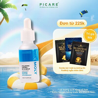Tinh chất dưỡng ẩm và hỗ trợ khôi phục làn da Pax Moly Hyaluronic Acid 10% + B5 3% Serum 30ml