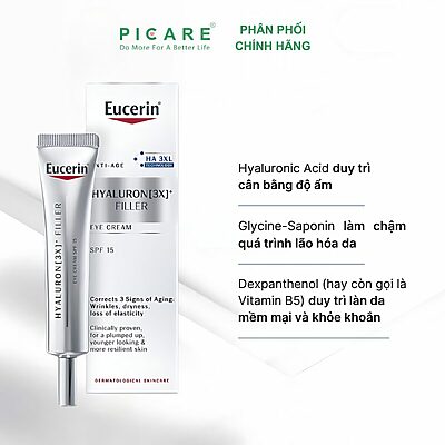 Alternative view of Kem Ngăn Ngừa Lão Hóa Cho Vùng Mắt Eucerin Hyaluron Filler eye 15m