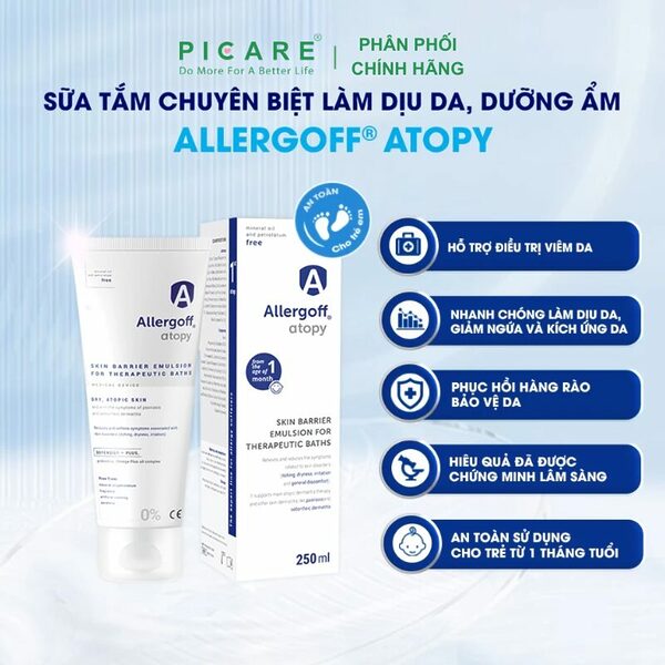 Sữa Tắm Chuyên Biệt Làm Dịu Da, Dưỡng Ẩm Allergoff Atopy 250ml - Ảnh 4