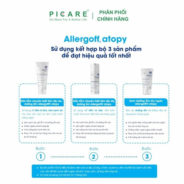 Kem dưỡng ẩm dịu ngứa Allergoff atopy - Allergoff barrier cream for face and body 75ml - Ảnh 6