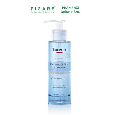 Gel rửa mặt cấp ẩm cho da nhạy cảm Eucerin DermatoCLEAN Cleansing Gel 200ml