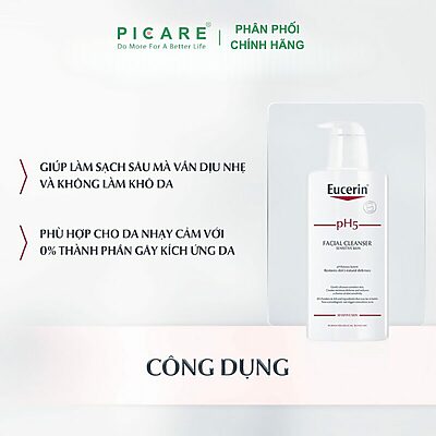 Alternative view of Sữa Rửa Mặt Cho Da Nhạy Cảm Eucerin Facial Cleanser Sensitive Skin 400ml