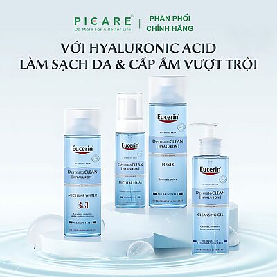 Alternative view of Nước Tẩy Trang Dành Cho Da Nhạy Cảm Eucerin Dermato Clean Hyaluron Micellar Water 3In1 400ml