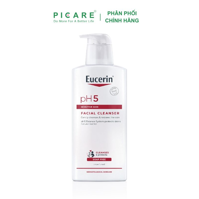 Sữa Rửa Mặt Cho Da Nhạy Cảm Eucerin Facial Cleanser Sensitive Skin 400ml