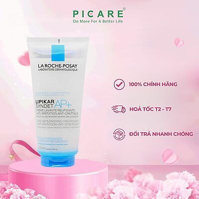 Sữa Rửa Mặt Và Tắm Cho Da Khô Đến Rất Khô La Roche Posay Lipikar Syndet AP+ 200ml