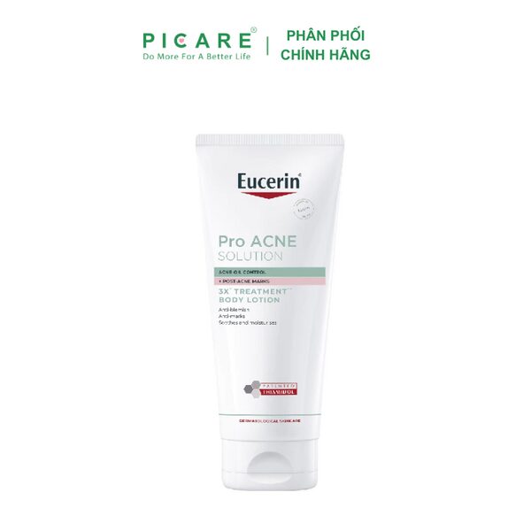 Kem dưỡng thể giúp giảm mụn Eucerin Pro Acne 3X Treatment Body Lotion 200ml
