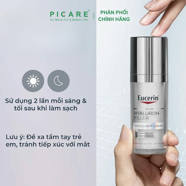 Tinh chất giúp giảm dấu hiệu lão hóa Eucerin Hyaluron-Filler Epicelline Serum 30ml - Ảnh 5