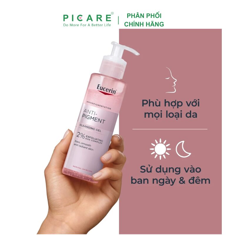Gel rửa mặt dưỡng sáng da Eucerin Spotless Brightening Cleansing Gel 200ml - Ảnh 4