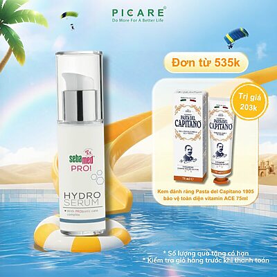 Tinh chất làm sáng, dưỡng ẩm và cân bằng hệ vi sinh Sebamed PRO! Hydro Serum 30ml