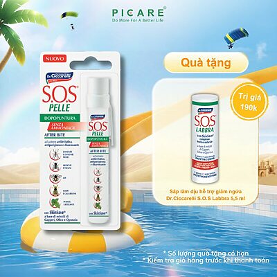 Bút chấm muỗi, côn trùng đốt làm dịu và giảm ngứa- S.O.S PELLE After Bite Pen 15ml